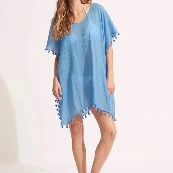 Seafolly Amnesia Kaftan Swimsuit Coverup - Picture 1 of 8